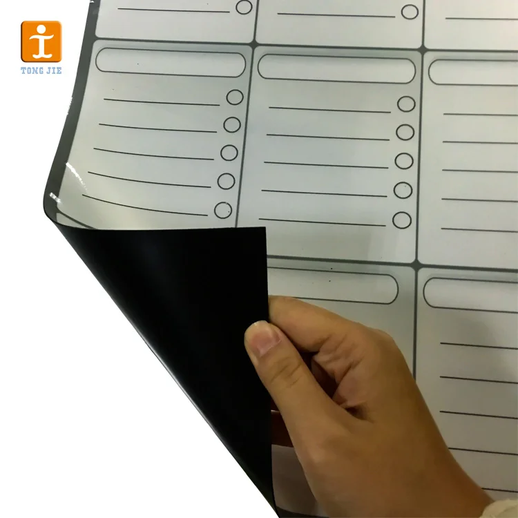 
Logo Custom Fridge Magnetic Calendar Sticker With Dry Earsy Marker 