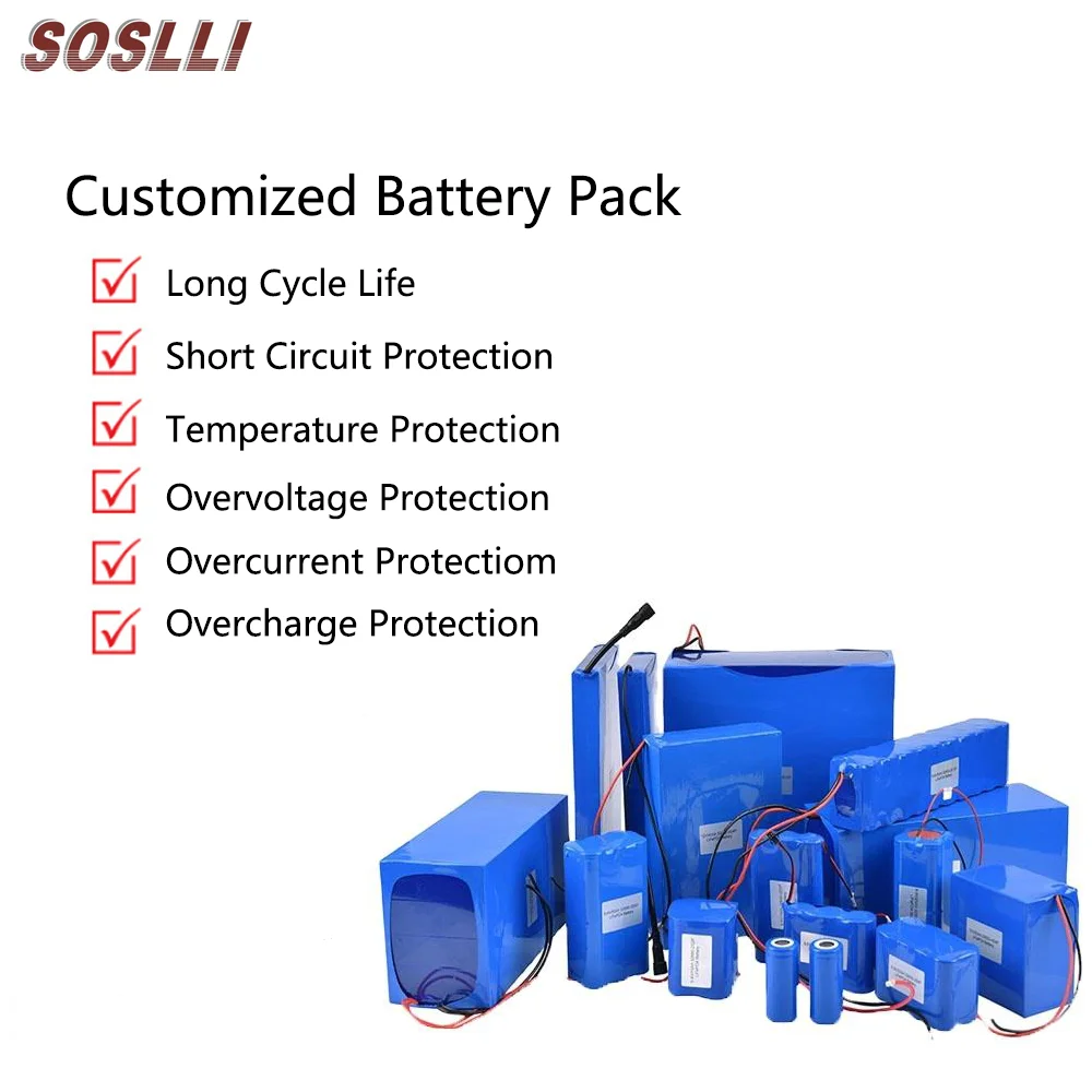 18650 3.7V 7.4V 11.1V 14.8V 18.5V 22.2V Small Rechargeable Lithium Ion Batteries Li Ion Battery Pack For Electronic Product