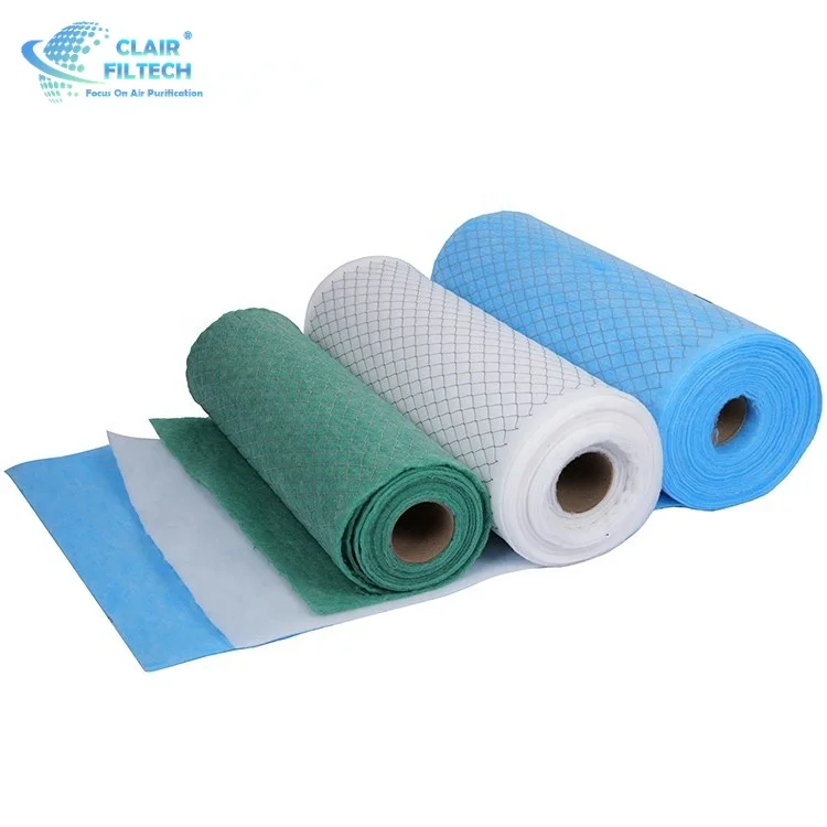 CLAIR HVAC Filter Media Pre Laminated With Metal Mesh Air Filter Roll Media