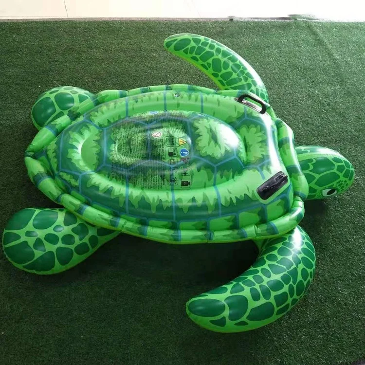 Inflatable Turtle Swimming Pool Floating Rider Pool Water Bed