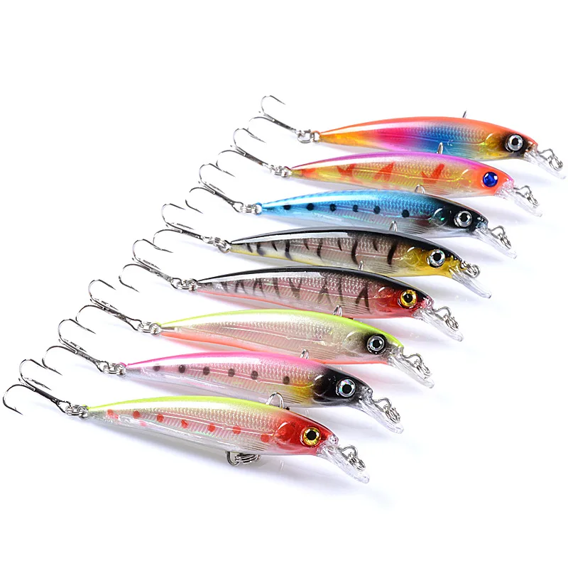 Jetshark 8colors 9cm/7.3g Long Casting Sinking Minnow Hard Fishing Lure floating minnow lure
