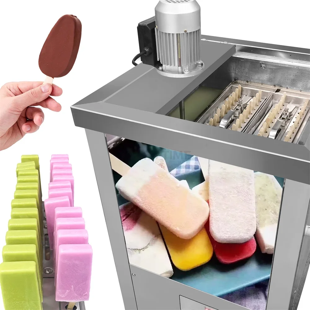 YourTime 2 molds Commercial Fruit Popsicle Machine Household Manual Ice Cream Machine Automatic Popsicle Making Machine