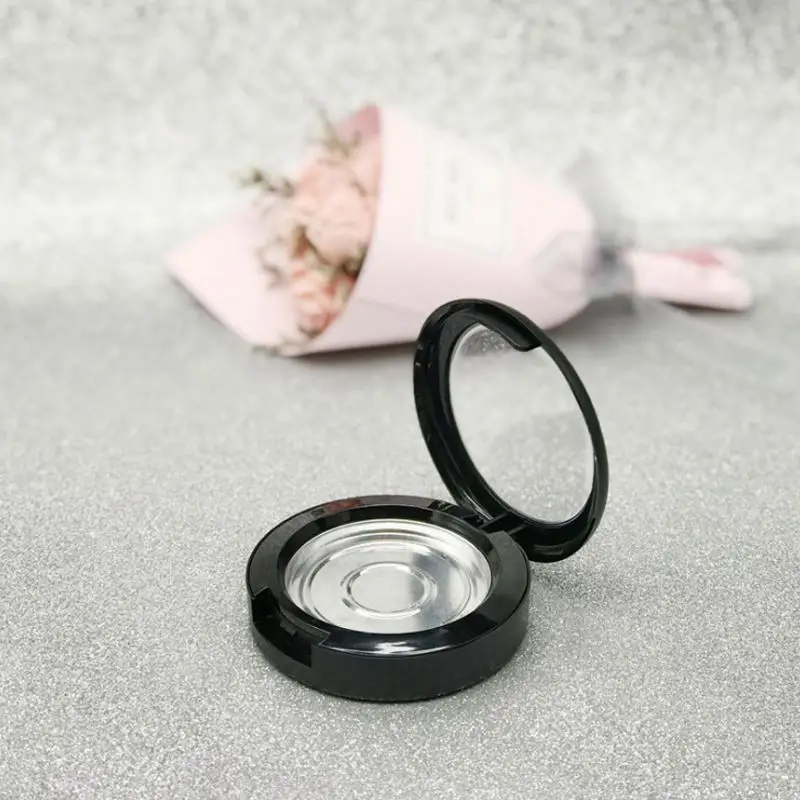 Hot Sell in stock and ready to ship Empty 3-5g Matt Black Powder Box Silk Printing supported