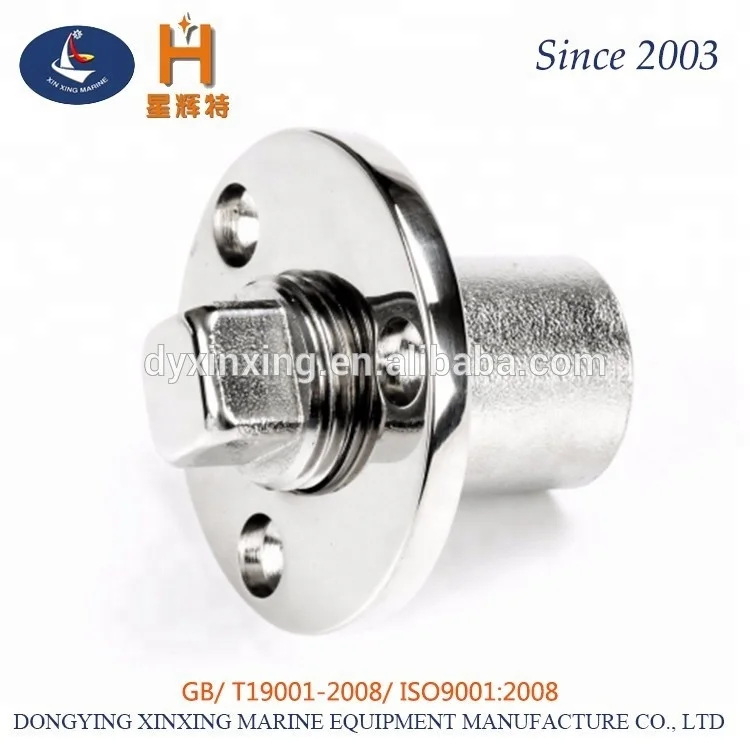 Yacht accessories 316 Stainless steel marine drain plug for boats
