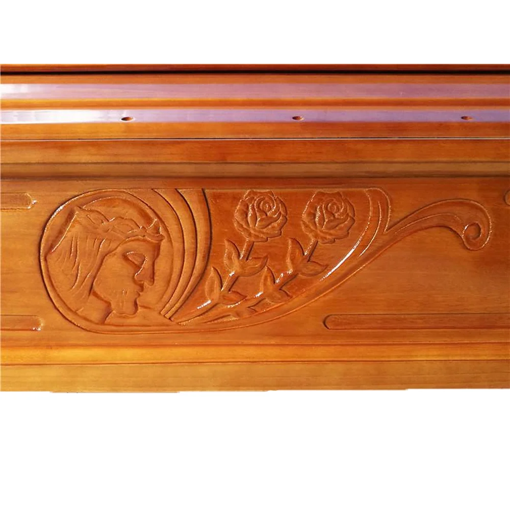 Cheap Wooden Coffin China Best Selling European Solid Coffin For European