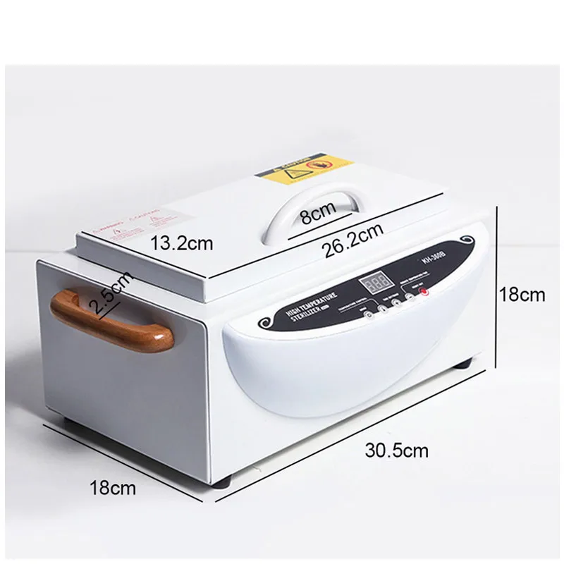 High Temperature Metal Tool Cleaning Box Sanitizing Box High Temp Sterilizer Cabinet for Manicure Pedicure SPA Salon