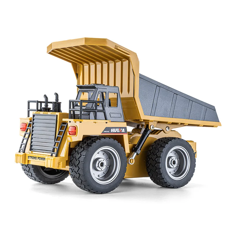 Huina New 1533 9CH RC Engineering Cars 1/18 Scale Semi-Alloy Remote Control Tipper Model Electric Truck Smart RC Toys Kids Gifts