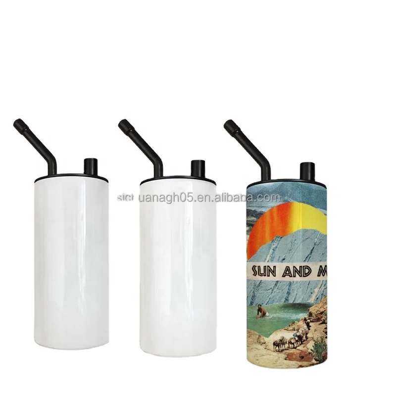 Shisha Smoking tumbler Sublimation Blanks 22oz Stainless Steel Fatty Travel Mug With metal Smoke Pipes and lid assembly