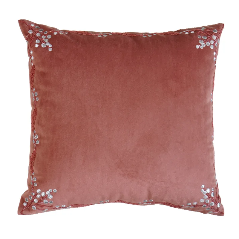 HOSHOM Wholesale Velvet 50x50 Cushion Covers Silk Pillow Case Set Satin Pillow Case Luxury