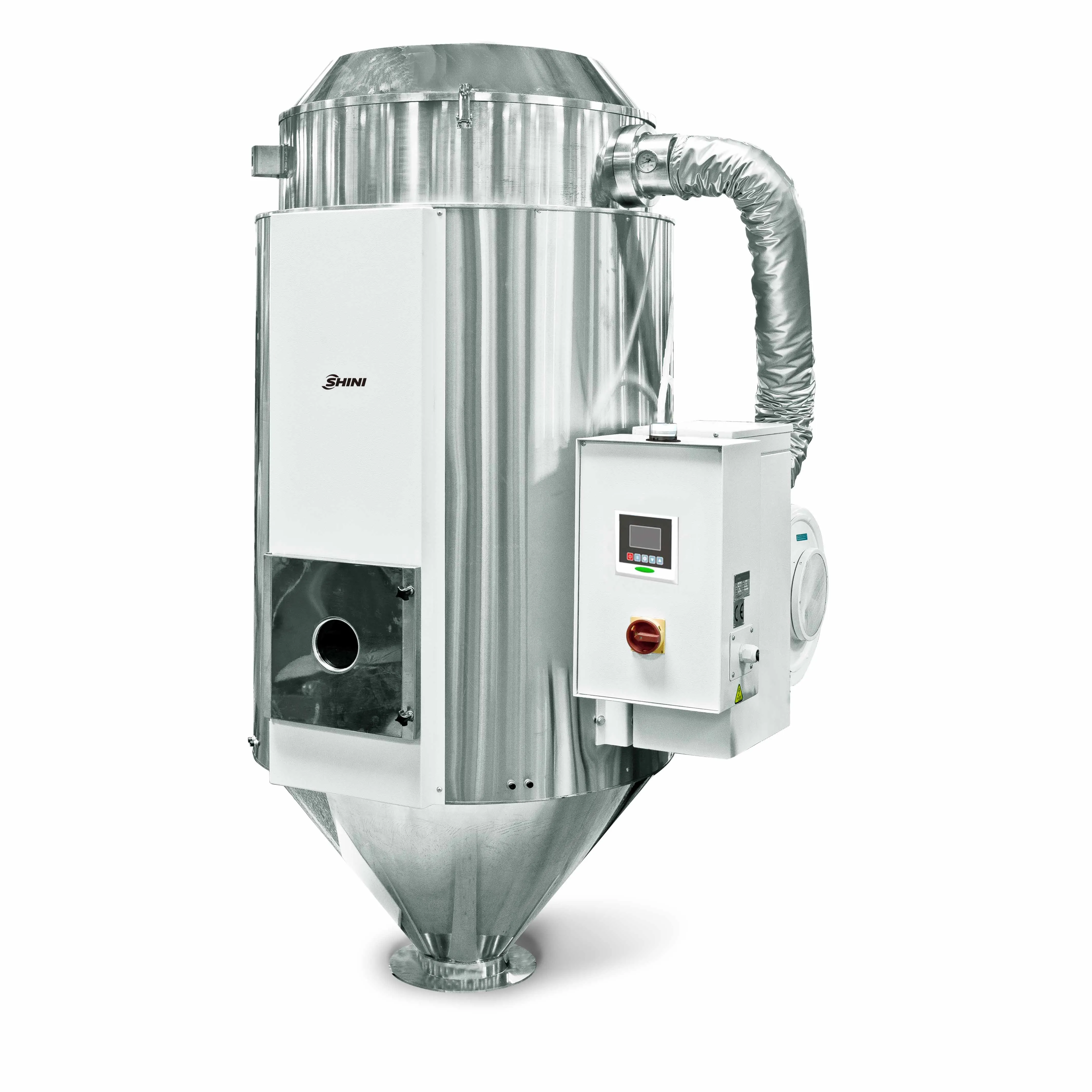 Shini SHD-450U Insulated Plastic Hopper Dryer for Plastic Resin / Secador Plastico