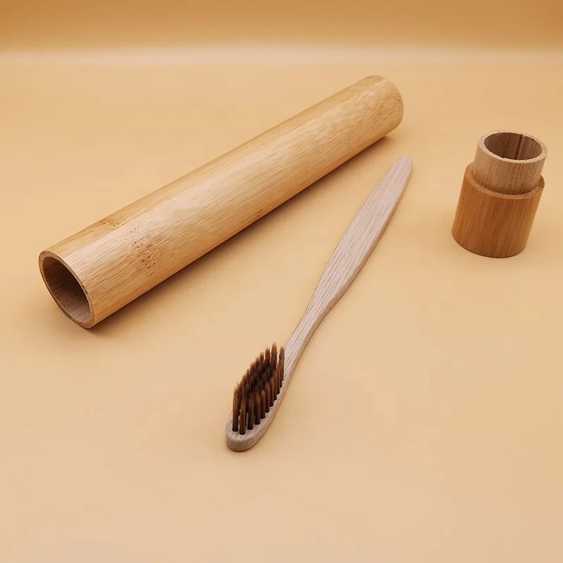 
Family 4 pack 100% organic custom engraving logo toothbrush bamboo 