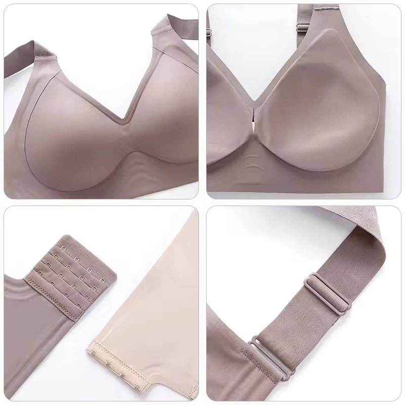 Women Plus Size M-6XL Bra Wireless Push up Gather Bra Yoga Sports 34 Size Seamless Underwear Low Price XXL Bra for Girls 2024