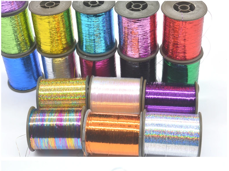 100g New arrival Rainbow Sparkle Metallic Yarn Metallic Thread M type