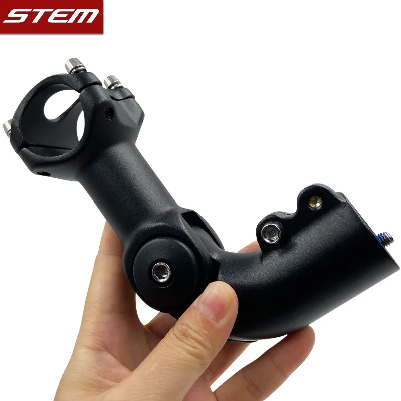 Custom Mountain Bike Stem Riser 25.4/31.8mm  Bicycle Aluminum Alloy Adjustable Handlebar Stem