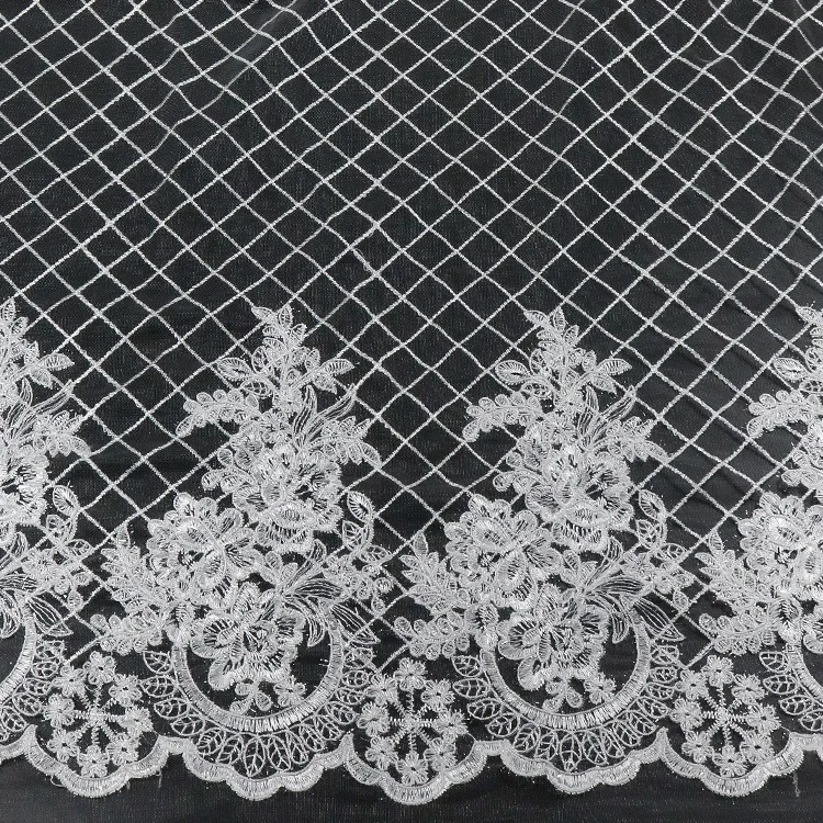 Beautiful style round trimmed embroidery low price indian guipure bridal lace fabric wholesale