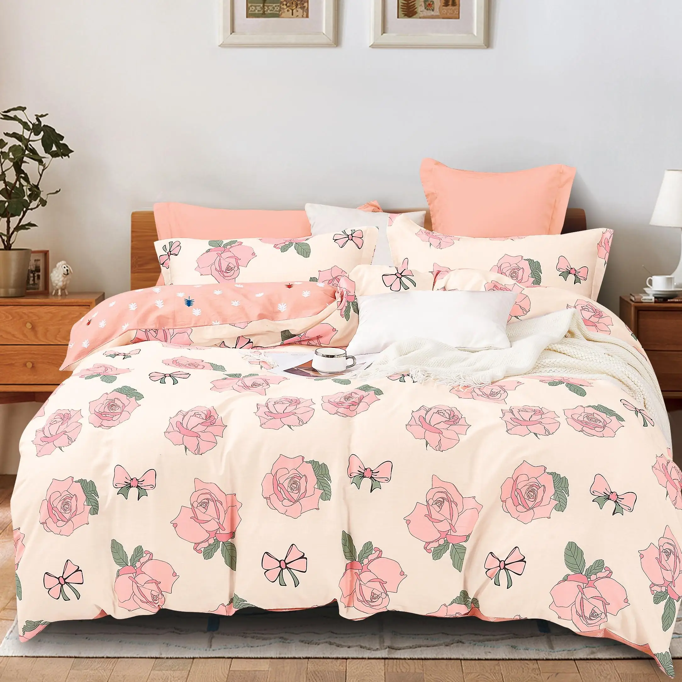 150m MOQ ready stock bale packing 100% printed bed use 100% cotton cloth