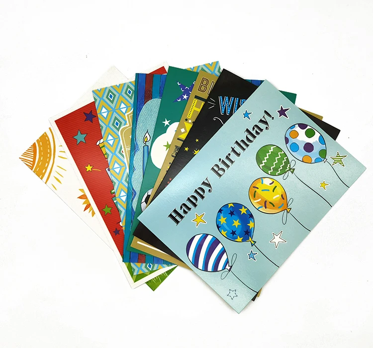 Custom Paper Printing Service blank foiled laser cutting embossing Christmas thank you wedding invitation birthday greeting card