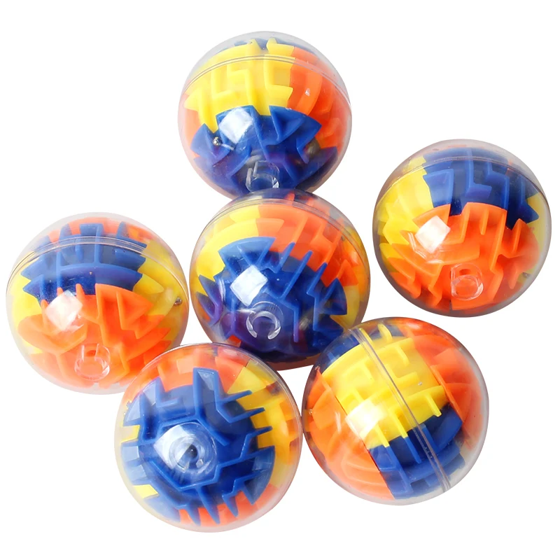 
mini transparent maze game key chain toy mini round square maze ball 3D labyrinth toy brain teezer puzzle 