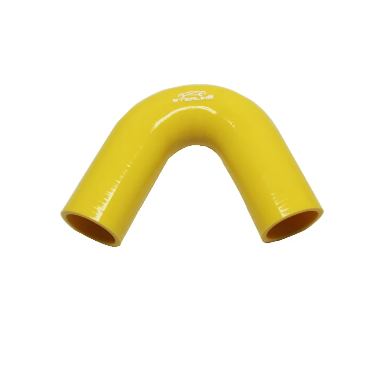 High-Performance Motor Spare Parts Auto Aramid Fiber Reinforced Silicone Rubber Exhaust Hose 135-Degree Elbow Cutting Service