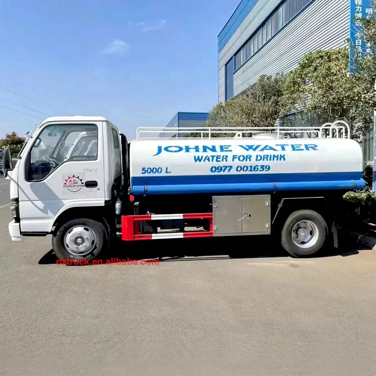 Factory price 5000L stainless steel potable water transport truck for sale