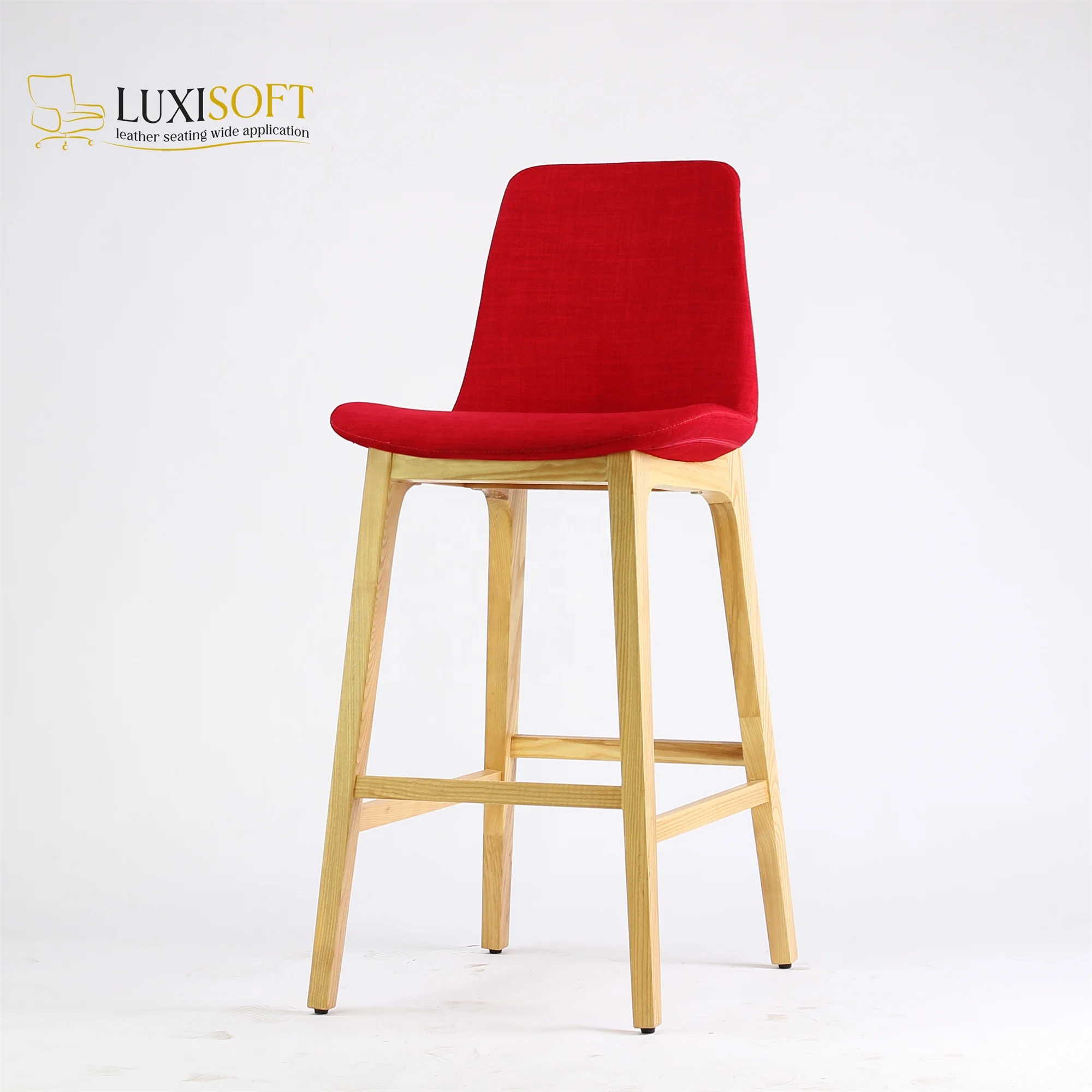 Dining Room fabric high back vintage solid wood carved office wooden wood dining bar stools chair modern for restaurant and bars