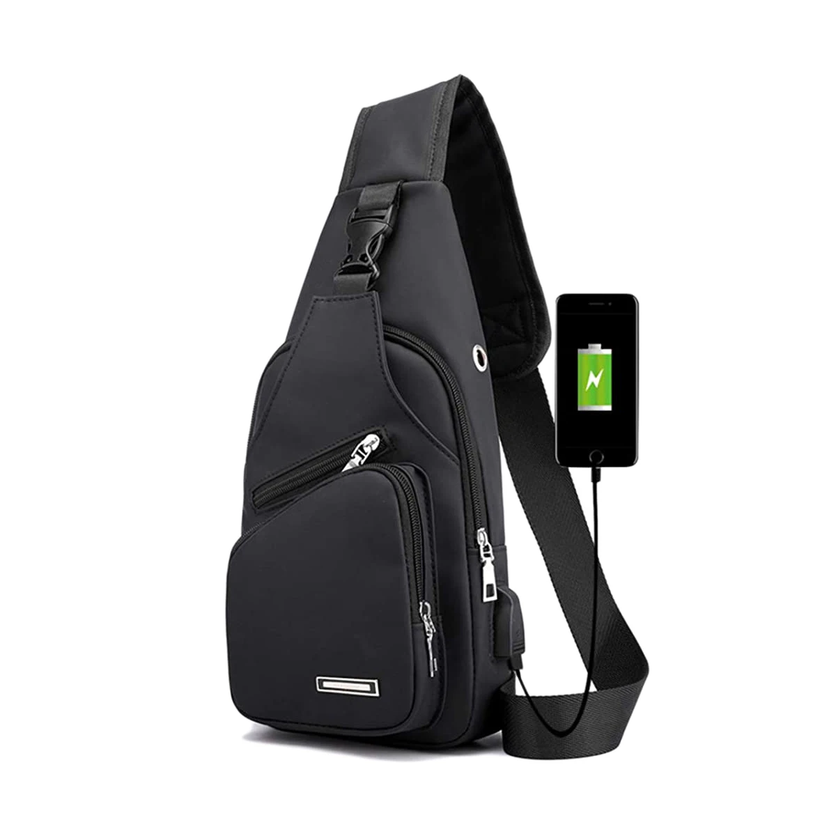 Waterproof PU Leather Travel Casual Cross Sling Shoulder Bag AS Men Leather Satchel