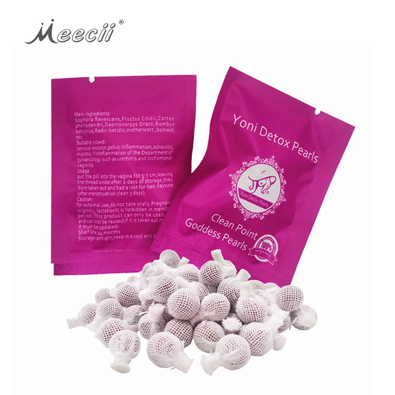 Natural Yoni Pearl Detox Tampons Ball Vaginal Detox Clean Point Yoni Detox Pearls