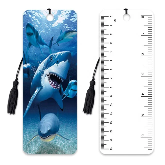 Custom Stationery 3d lenticular bookmark flip lenticular 3d bookmark for book