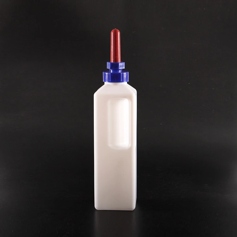 Dairy Equipment 3L Calf Lamb Feeding Milk Bottle for Cattle Sheep Goat Milk Feeder With Rubber Nipple