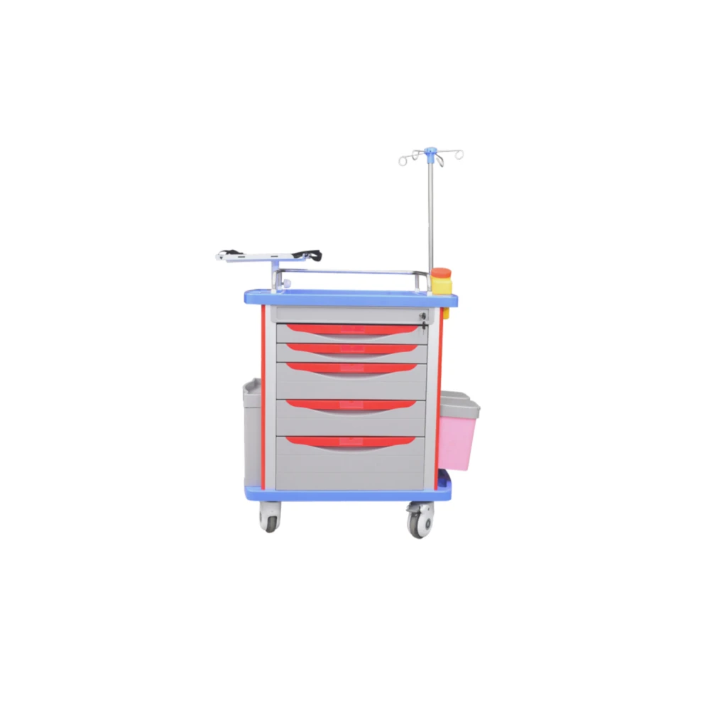 Medical Treatment Trolley Hospital  Emergency ABS Nursing Trolley
