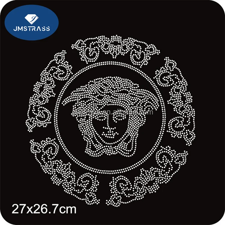 Custom beads Logo Heat Transfer Design Hotfix Rhinestone Template Pattern Rhine stone Transfer