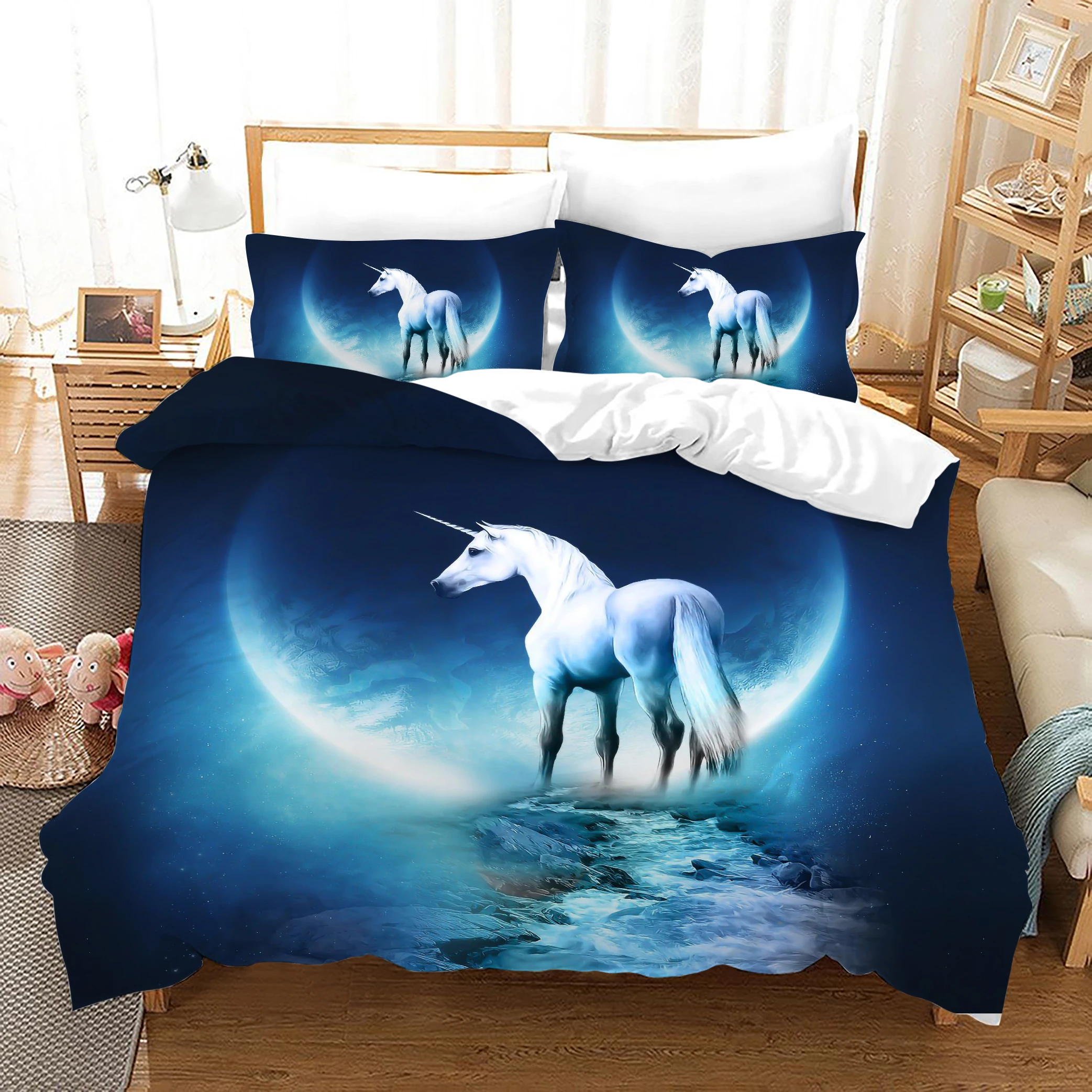 Hot Sale Bedding Set 4 Piece UNICORN 1 Duvet Cover Luxury Super Quality Designers Bed Sheet Sets