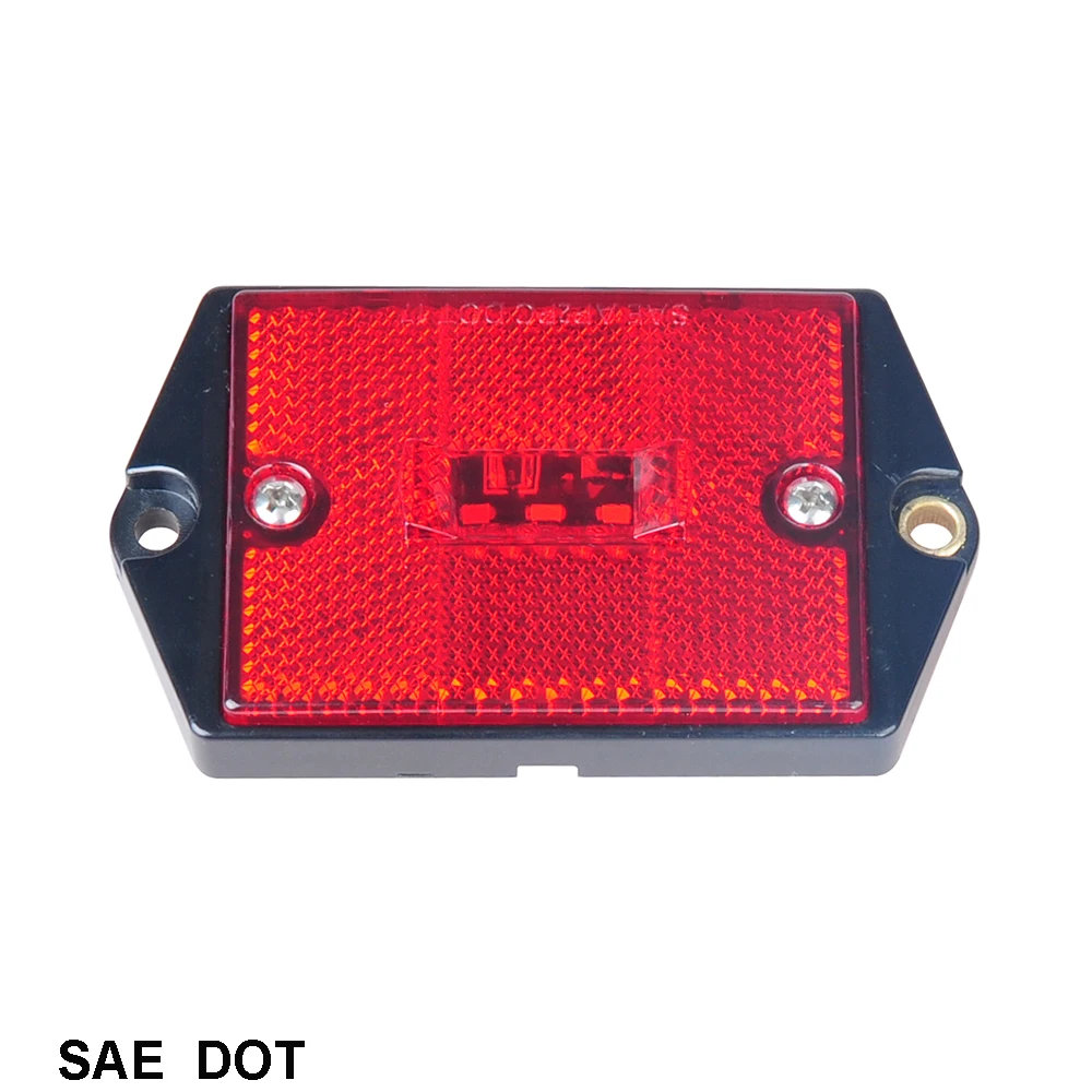 Rectangular Surface Mount LED Marker Clearance Light with Reflex side marker light