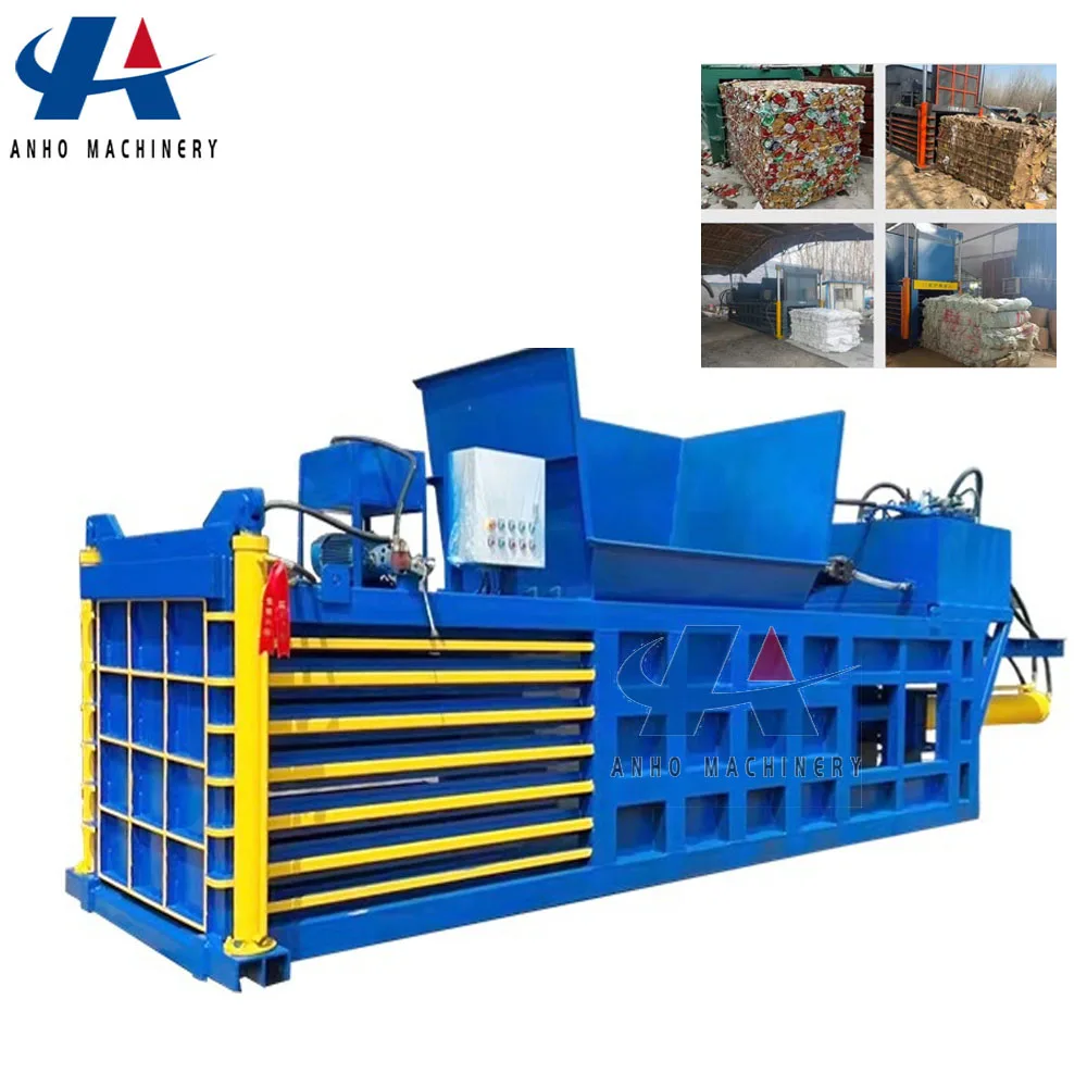 horizontal baler for waste paper cardboard hydraulic baler machine horizontal baling press machine