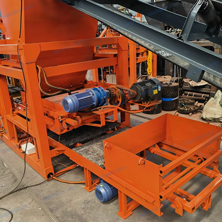 4-25D Manual Fly Ash Cement Brick Block Making Machine Hollow Solid Concrete Competitive Price Engine Custom Line Mold Design