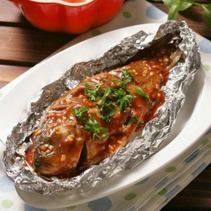 BGI China factory OEM aluminum foil pop-up sheets for food packing and household using 15 meters