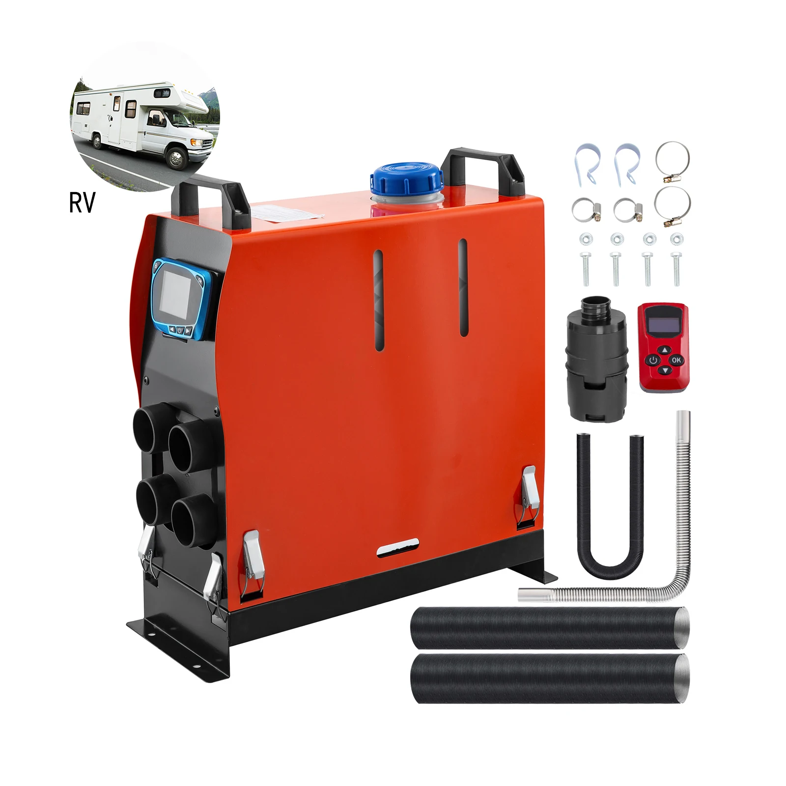  Reduced Noise 12v 5kw car parking heater similar to Webasto diesel air With LCD Display & Remote Control & 