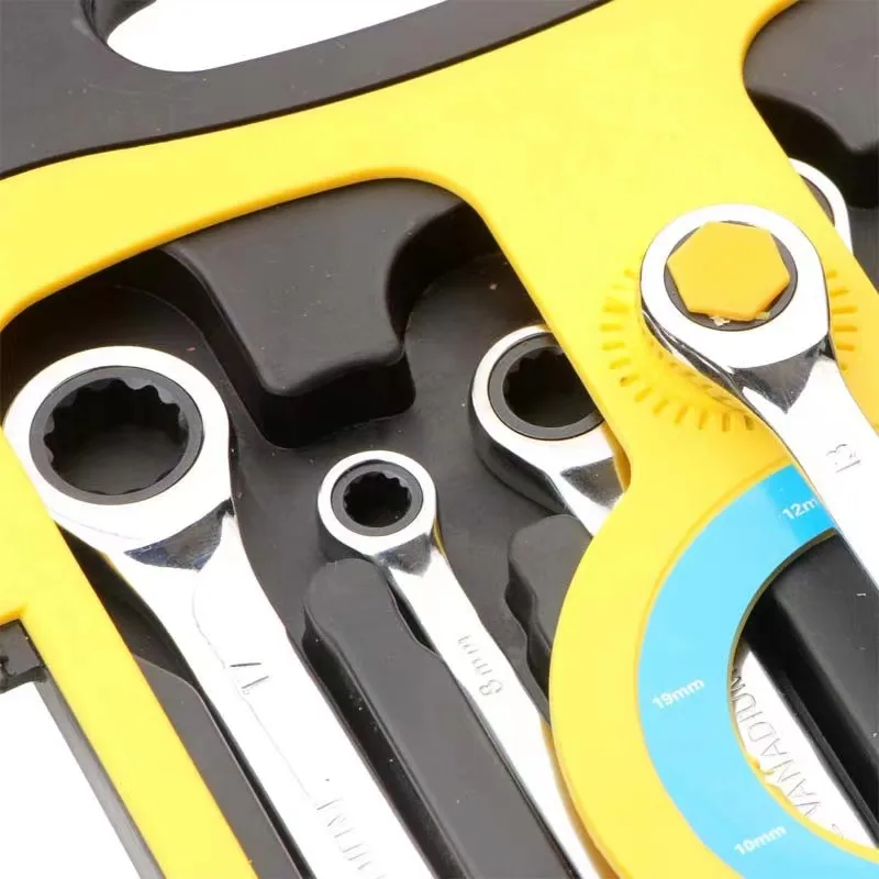 Hand Wrenches Manufacturer Ring Spanners Ratcheting Combination Ratchet Spanner Tool Kit Set Gear Rachet Box End Car Wrench Set