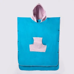 Wholesale Surf Kid Wearable Microfiber Hooded Poncho Beach Towels For Adults