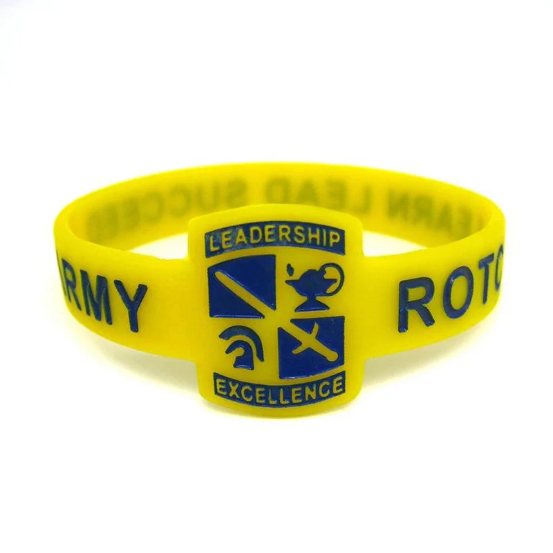 custom shape silicone rubber bracelet debossed filled colors silicone wrist bands cheap price