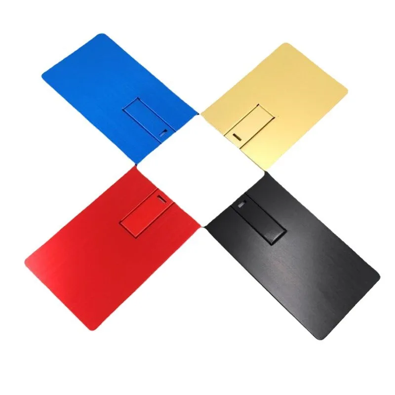 Металлическая визитная карточка Usb-флеш-накопитель 8 ГБ 16 32 64 полноцветная печать популярный подарок рекламный USB-накопитель