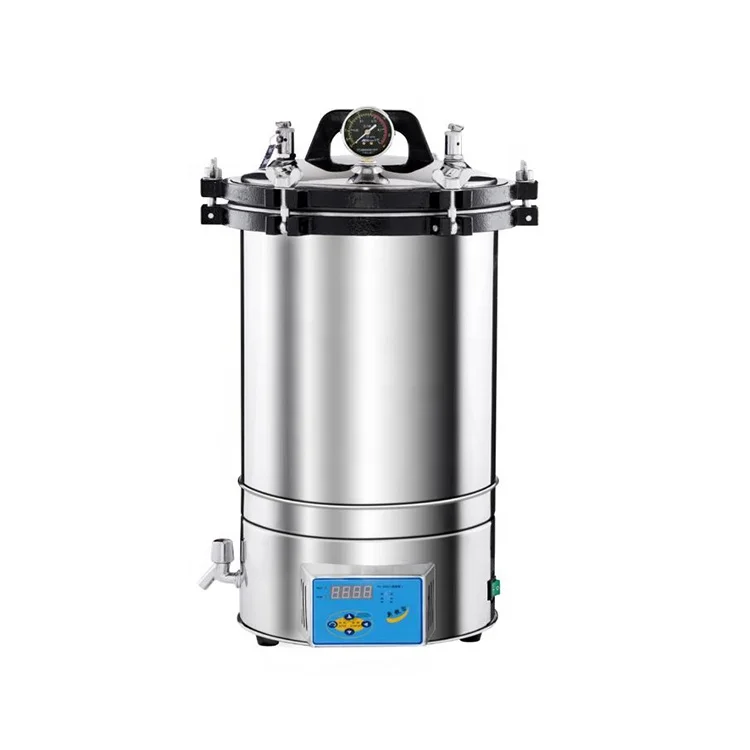 Portable Autoclave 30 Liters Stainless Steel For Hospital