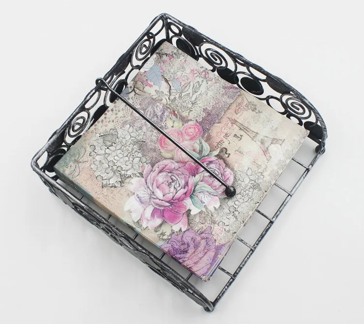 20pcs Packaging 33*33cm Paper Colorful Printed Napkin With Eiffel Tower Architectural Napkins Handmade DIY Creative Paper Towels