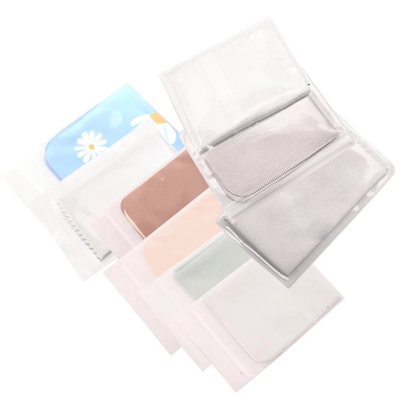 Wholesale low price logo customized individual packing cleaning microfiber cleaning cloth