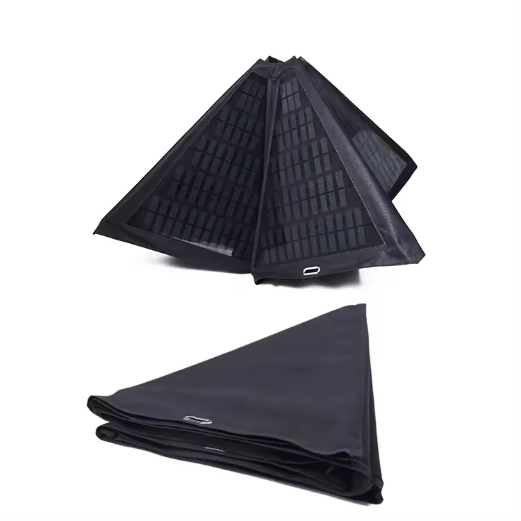 Beach Sunshade Umbrella with Foldable Solar Panels New Energy Solar Power Supply Folding Mobile Phone Charging Umbrella