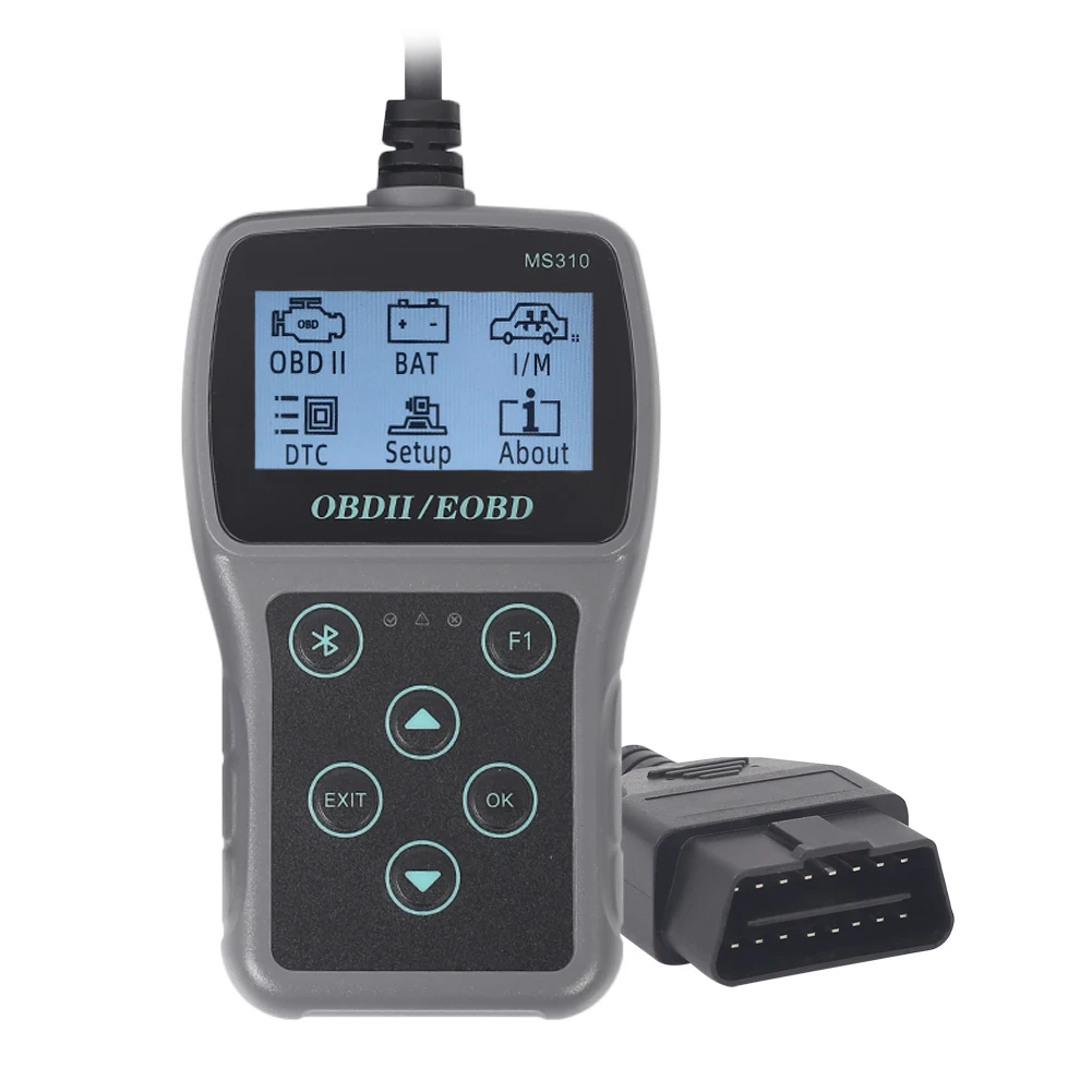 Инструмент для диагностики автомобильных неисправностей MS310 OBD2/EOBD сканер с ручкой и кабелем OBD ЖК-экран считыватель кодов