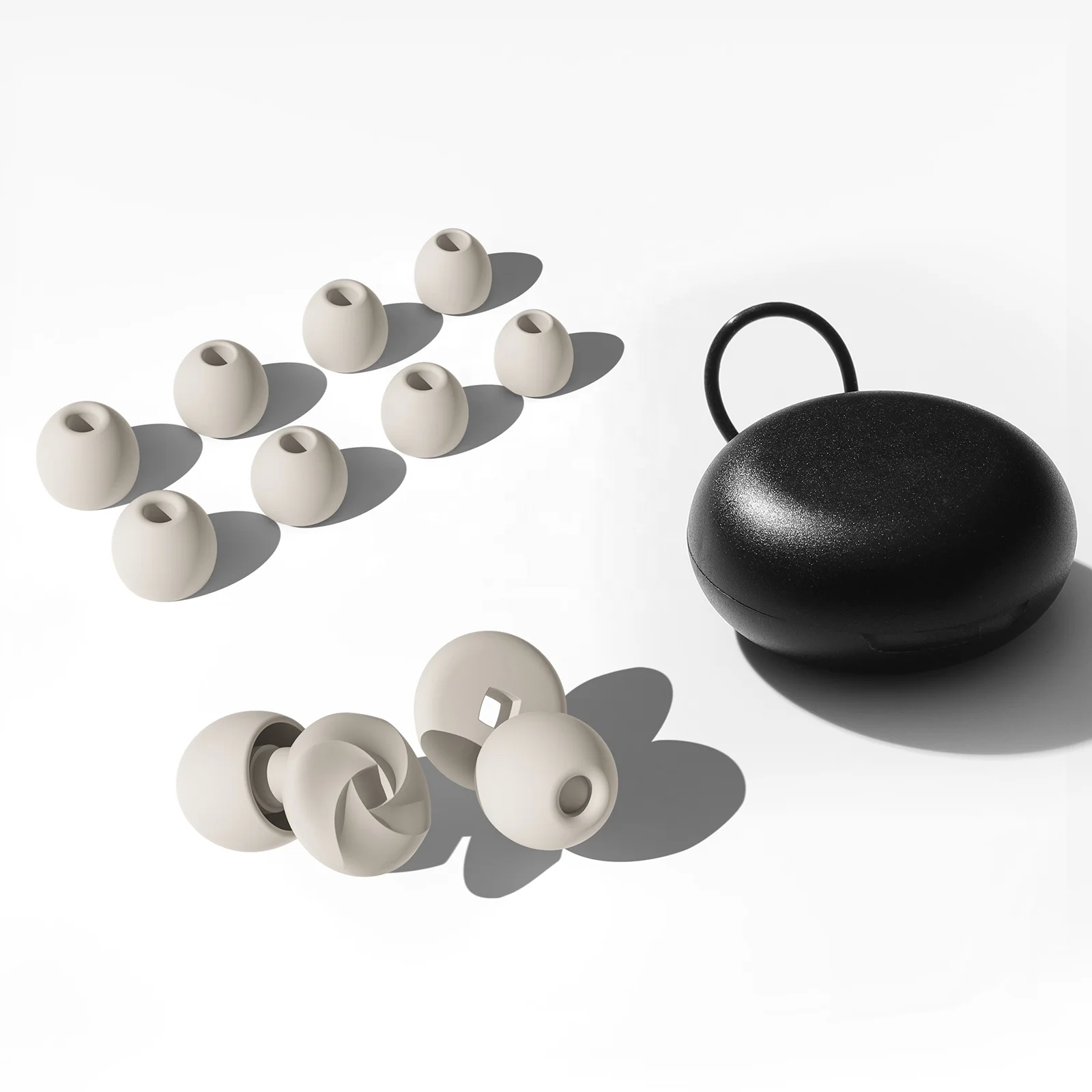 4 sizes Travel noise cancelling earplugs for sleeping ear plugs swimming silicone sleep earplugs