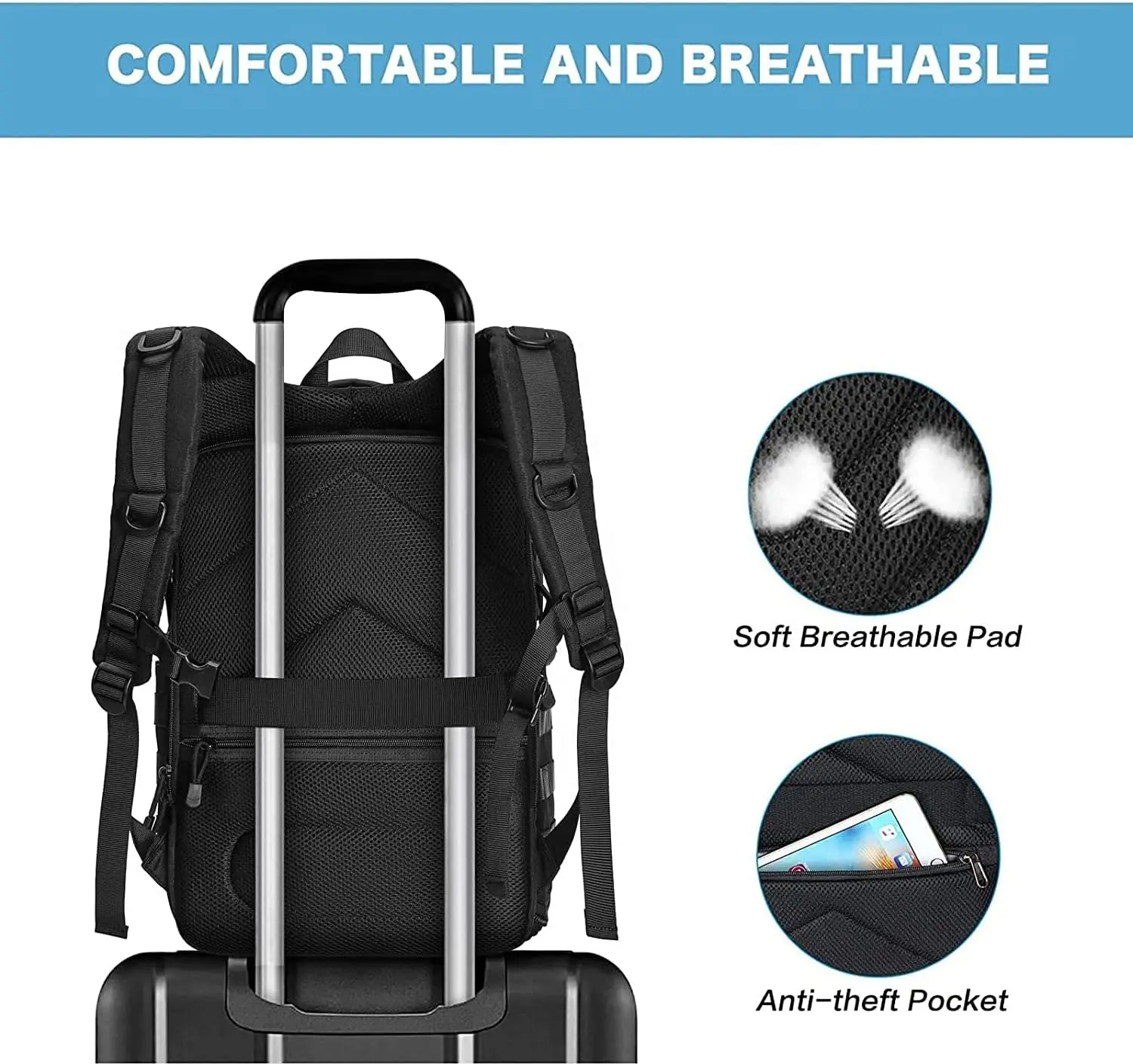 Free sample Professional Photography Waterproof Camera Backpack for Canon/Nikon/Sony with Tripod Holder & Laptop Compartment