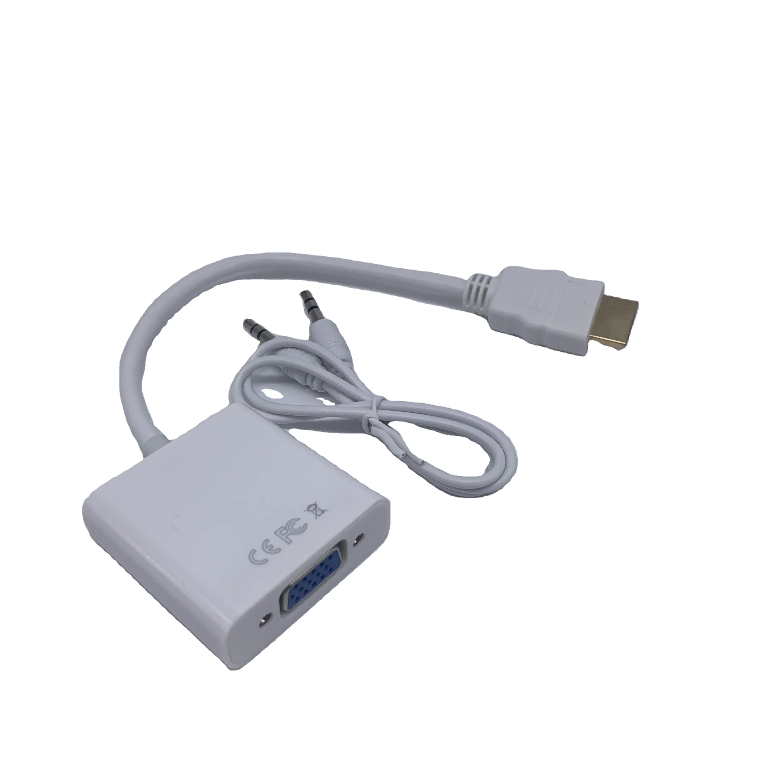 factory Outlet HD cable with audio converter TV computer adapter cable HD-MI to VGA adapter cable