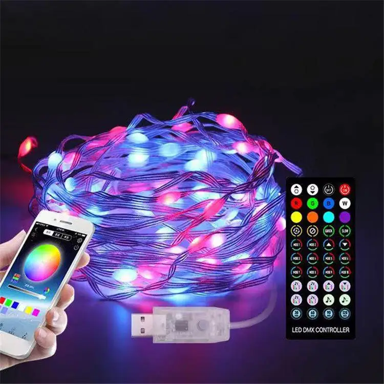 App Control Smart Christmas Tree Lights,Usb Powered Led Fairy Light Christmas Decorations Outdoor String Lights